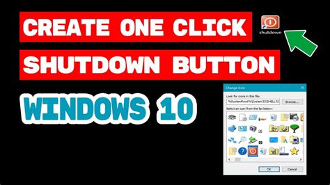 How To Create Shutdown Button In Windows Pc Laptop One Click Shutdown Youtube