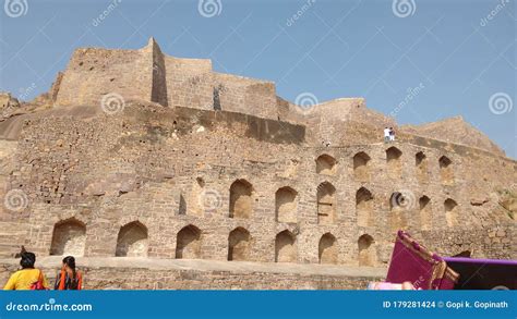 Big Fort Front View Editorial Stock Image Image Of Fortification