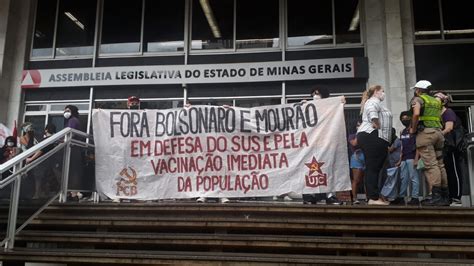 Protesto Contra Bolsonaro Em Bh Pede Retomada De Aux Lio Emergencial E