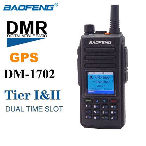Baofeng DM-1702 DMR Walkie Taklie VHF UHF GPS Portable Two Way Radio ...