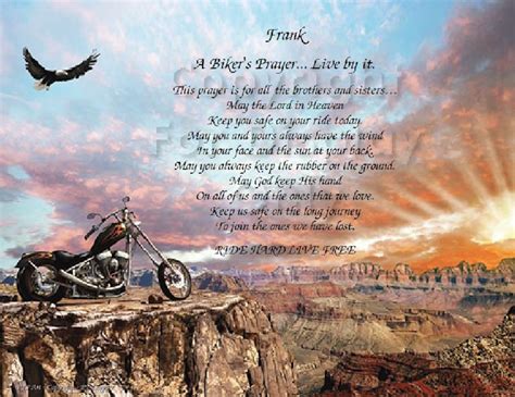 Personalized Biker S Prayer Print Etsy