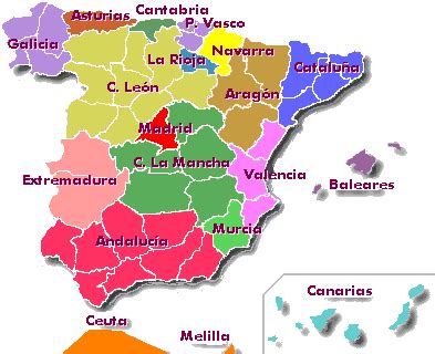 Ceuta Y Melilla Mapa Espa A Actualizado Marzo