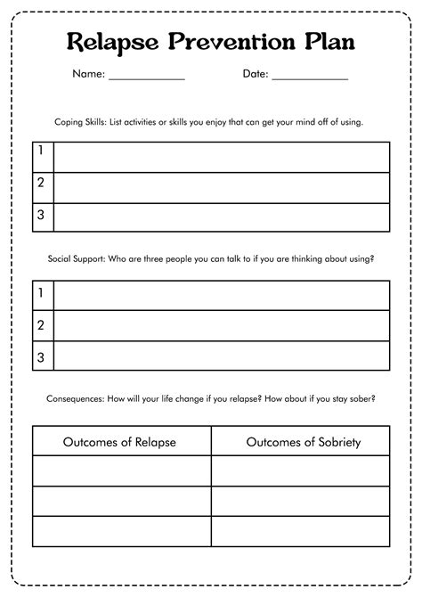 Holidays In Recovery Worksheets