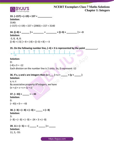 Ncert Exemplar Solutions For Class 7 Maths Chapter 1 Integers Access