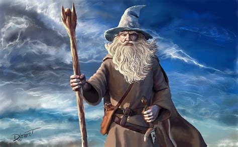 Old Wise Wizard Digital Art by David Luebbert - Fine Art America