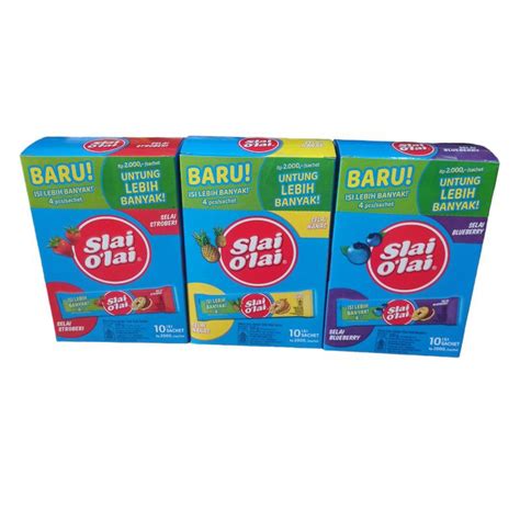 Jual Slai Olai Box Isi 10 All Varian Rasa Shopee Indonesia