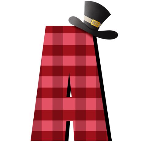 Plaid Fabric Alphabet Cliparts 43848548 Png