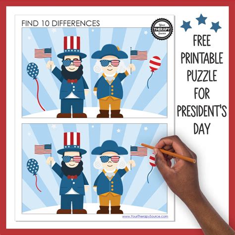 Presidents Day Activity Your Therapy Source