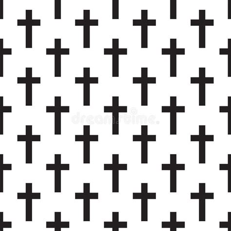 Christian Cross Seamless Pattern Stock Vector Illustration Of Church