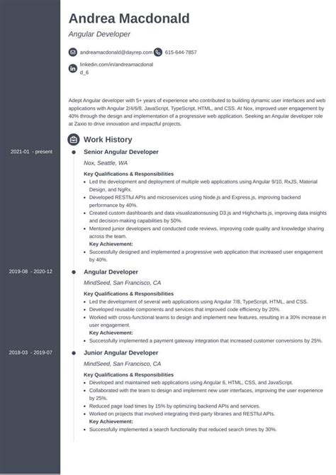 How To Write An Angular Developer Resume For