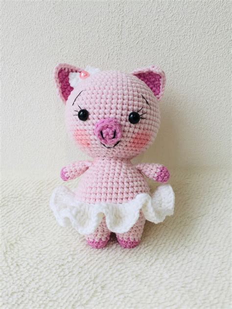 Crochet Pig Amigurumi Pig Small Pink Pig Crochet Toys Crochet Etsy