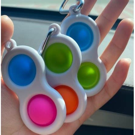 Chaveiro Brinquedo Simple Dimple Anti Stress Fidget Toy Pop It Tik Tok