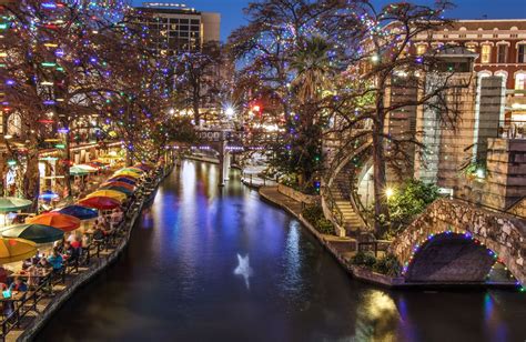 San Antonio's River Walk at Christmas