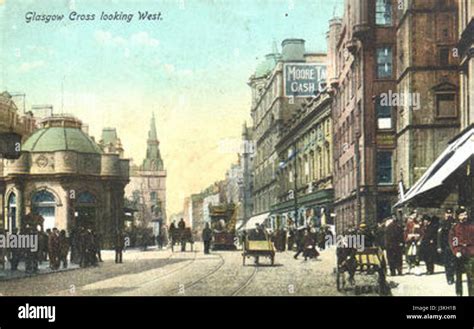 Glasgow Cross Looking West Postcard 1900s Stock Photo Alamy