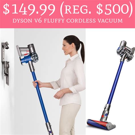 Only 149 99 Regular 500 Dyson V6 Fluffy Cordless Vacuum Deal Hunting Babe