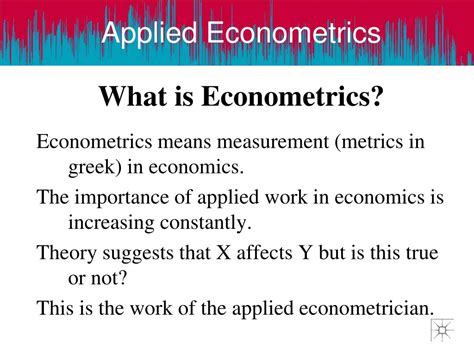 Ppt Applied Econometrics Second Edition Powerpoint Presentation Free