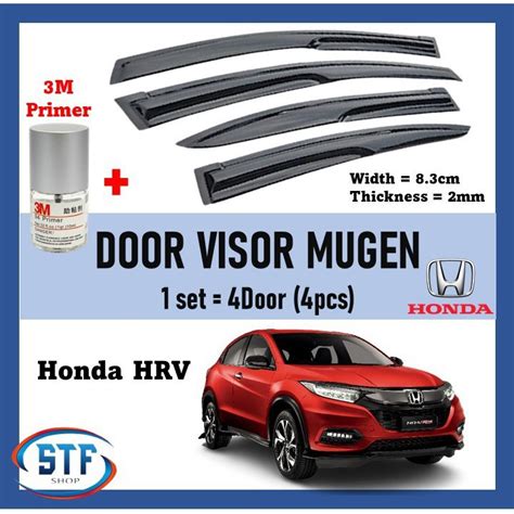 Honda Hrv Door Visor Air Press Window Mugen Style Acrylic