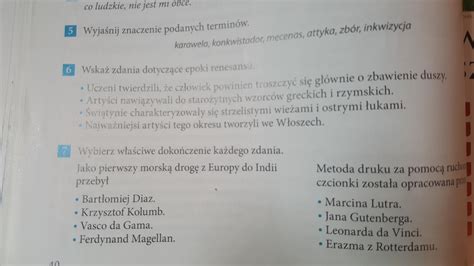 Zadanie 5 7 historia wczoraj i dziś strona 40 klasa 6 daje naj Z góry