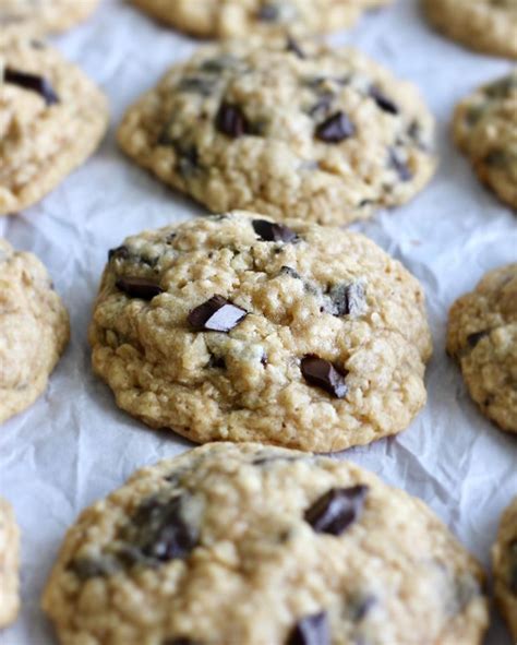 Chewy Oatmeal Chocolate Chunk Cookies Ambers Kitchen Cooks