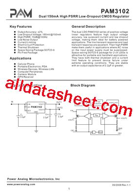 Pam Datasheet Pdf Power Analog Micoelectronics