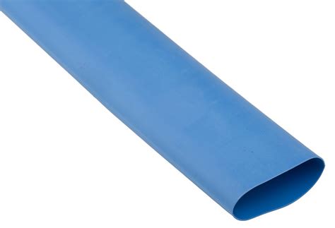 RS PRO Adhesive Lined Heat Shrink Tube Blue 40mm Sleeve Dia X 1 2m