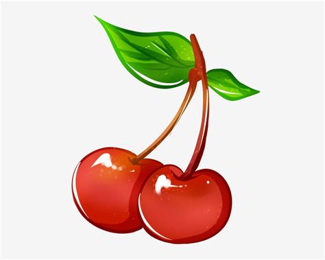 Dessin Animé Fruit Cerise Rouge Fruit Du Dessin Animé PNG Clipart De