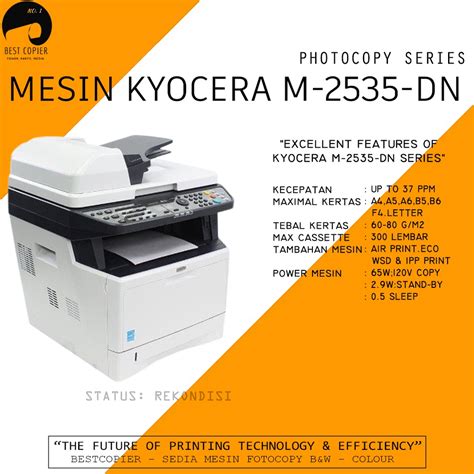 Jual MESIN KYOCERA M-2535-Dn READY PLUS KAYU | Shopee Indonesia