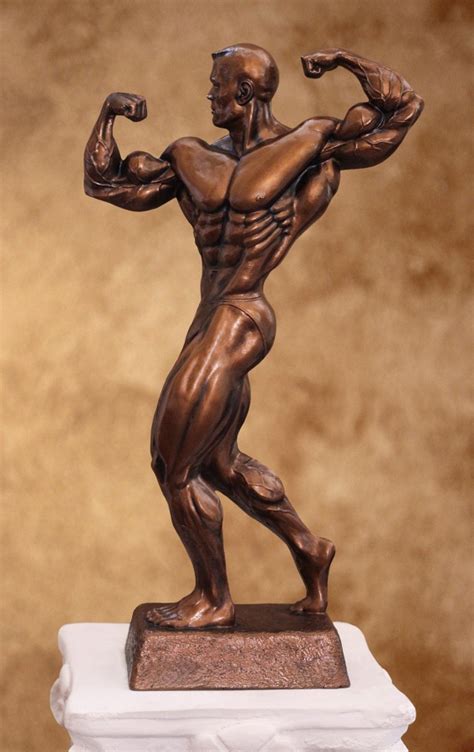 Male Twisting Double Bicep Trophy Niels Andersen Sculptures