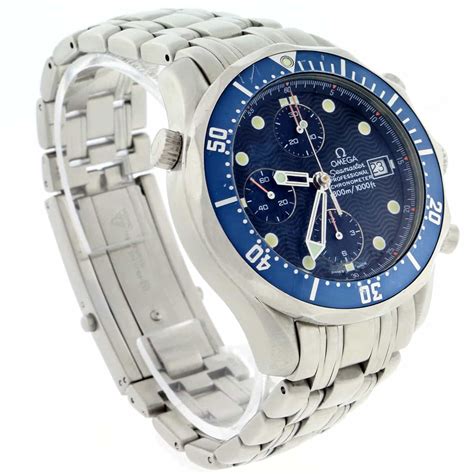 Omega Seamaster Chronograph James Bond 42MM Blue Dial Stainless Steel ...