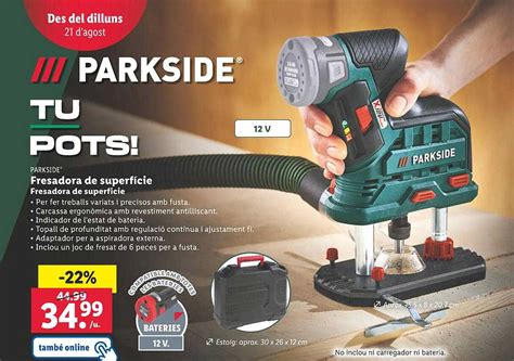 Oferta Parkside Fresadora De Superficie En Lidl Catalogosofertas Es