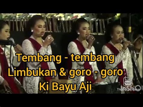 Tembang Tembang Pilihan Limbukan Goro Goro Ki Bayu Aji Youtube