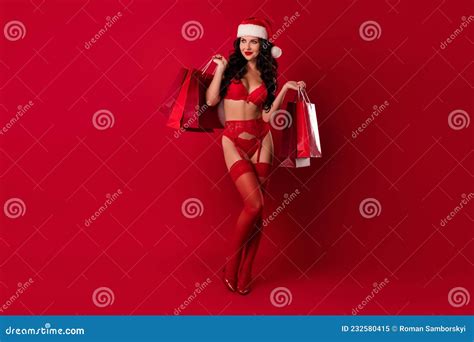Foto De Topless Valentine Presente Garota Compra Luxuosa Lingerie Vestida Boudoir Tights Isolado