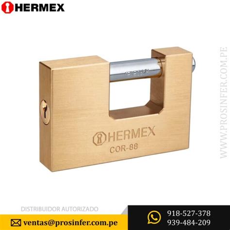 Candado Antipalanca 88 Mm Hermex 43358 Llave Tradicional