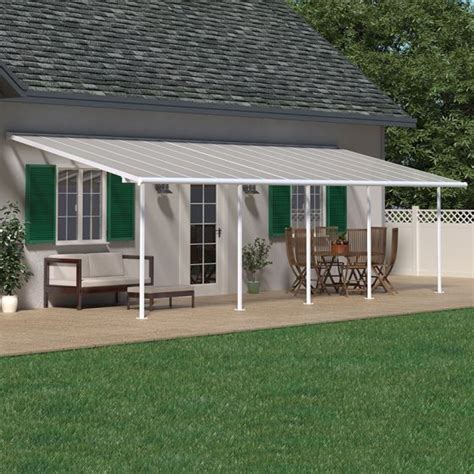 10x28 3x851m Palram Canopia Sierra White Patio Cover Shedstore