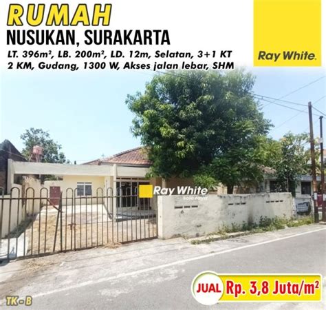 Jual Rumah Hitung Tanah Nusukan Solo Juta