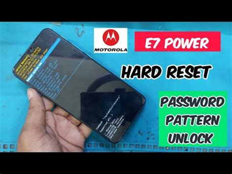 Moto E Power Password Pattern Unlock Without Pc All Moto Hard Reset