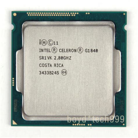 Intel Celeron G1840 CPU Dual-Core 2.8 GHz 2M SR1VK LGA 1150 Processor ...
