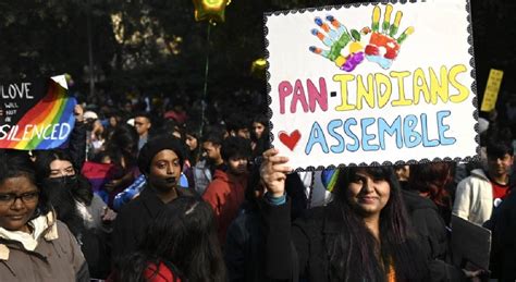 In Pics Delhi Queer Pride Parade Held After Years Gay Couples Seek