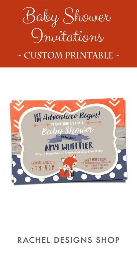 Adventure Printable Baby Shower Invitations Woodland - Etsy | Adventure baby shower, Adventure ...