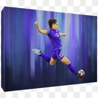 Details About Orlando Pride Star Alex Morgan Poster - Jumping, HD Png ...