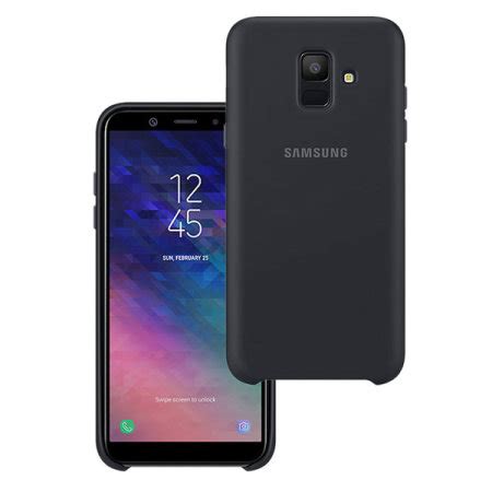 Official Samsung Galaxy A6 2018 Silicone Cover Case - Black