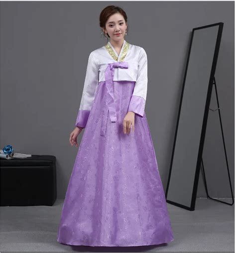 South Korean Traditional Costume Women Hanbok Female Asian Clothing For