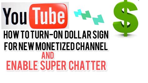 TUTORIALS PAANO MAG TURN ON NG DOLLAR SIGN SA NEW MONETIZED CHANNEL AT