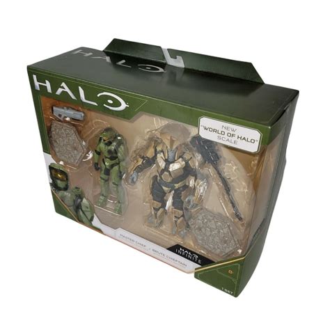 Halo Master Chief Brute Chieftain Figures 2 Pack New World Of Halo