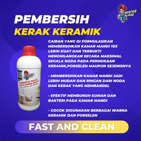 Jual Pembersih Kerak Kamar Mandi Toilet Cairan Cleaner Lantai Keramik