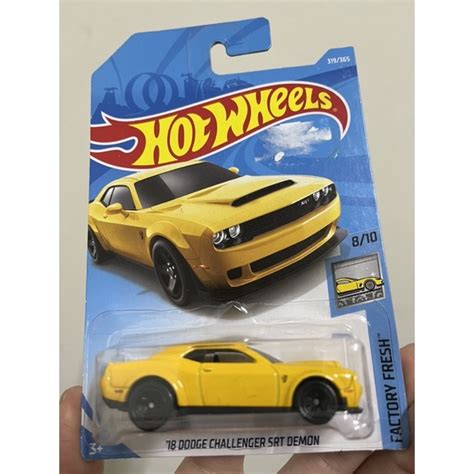 Hot WHeeLs 風火輪 18 DODGE CHALLENGER SRT DEMON 蝦皮購物