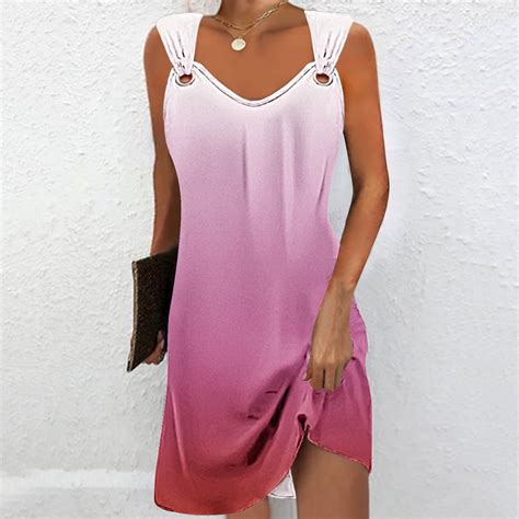 Yuwull Summer Dresses For Women 2024 Casual Floral V Neck A Line Cold