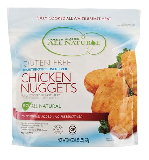 Golden Platter Fully Cooked Frozen Gluten Free Chicken Nuggets - Shop