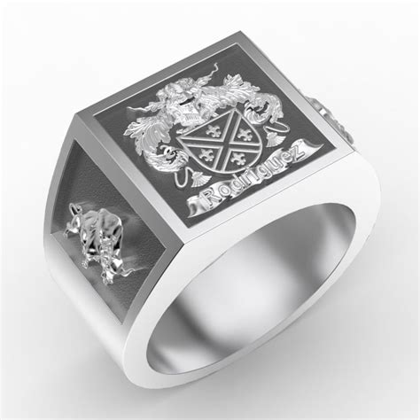 Custom Family Crest Rings | Design Your Own Coat of Arms Ring ...