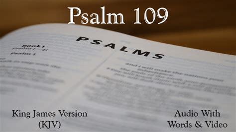 Psalm 109 King James Version KJV Audio Bible YouTube